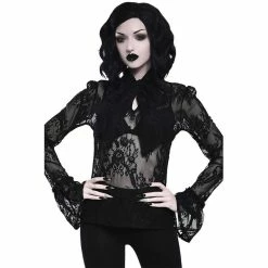 Killstar Langarm Spitze Top - Nyia