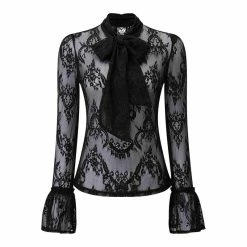 Killstar Langarm Spitze Top - Nyia 9 Killstar Langarm Spitze Top - Nyia -Langarm Sales Store killstar langarm spitze top nyia4