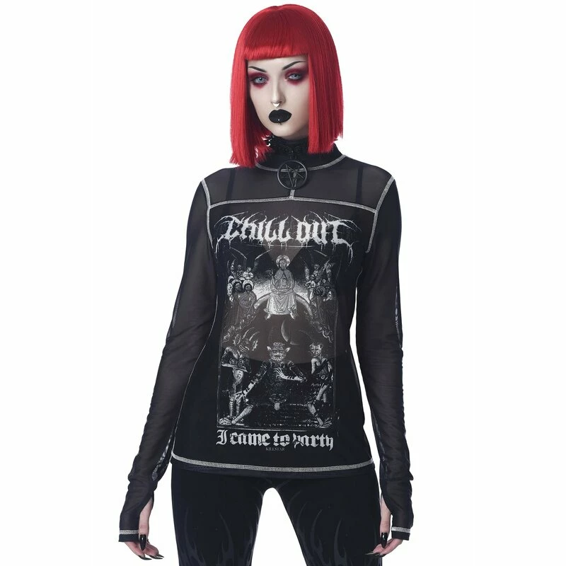 Killstar Langarm T-Shirt - Chill Out Mesh 3 Killstar Langarm T-Shirt - Chill Out Mesh