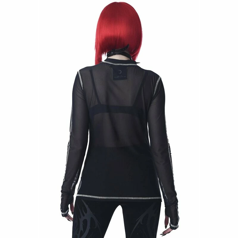 Killstar Langarm T-Shirt - Chill Out Mesh 4 Killstar Langarm T-Shirt - Chill Out Mesh – Bild 2