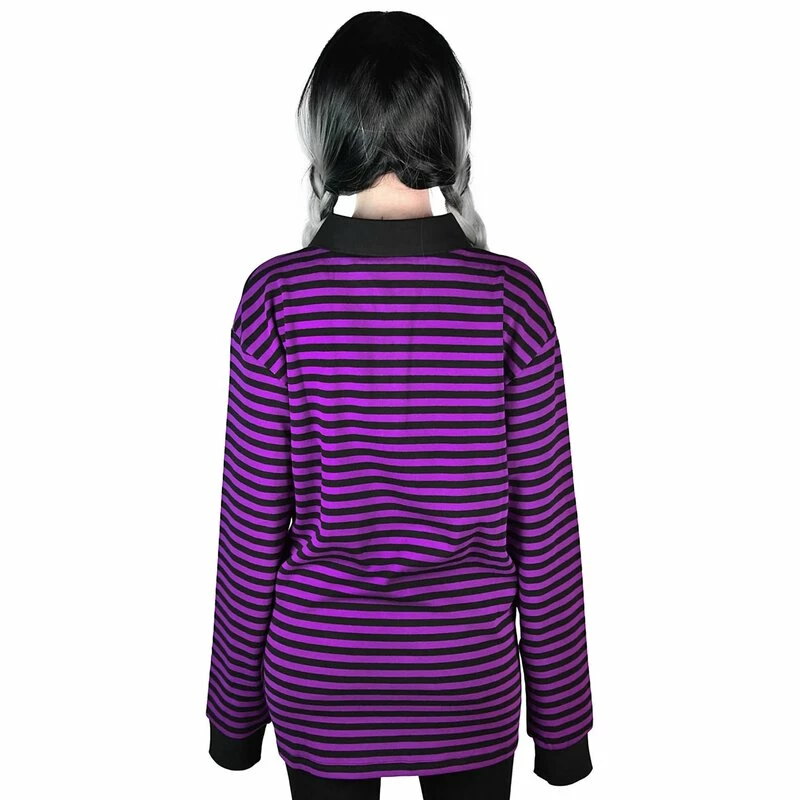 Killstar Langarm T-Shirt - Damon Plum 4 Killstar Langarm T-Shirt - Damon Plum – Bild 2