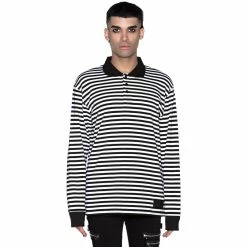 Killstar Langarm T-Shirt - Damon Weiß