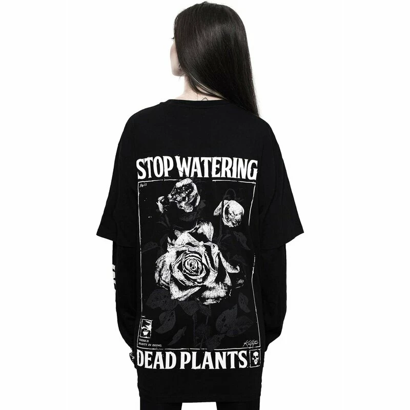 Killstar Langarm T-Shirt - Dead Rose Double Sleeve 4 Killstar Langarm T-Shirt - Dead Rose Double Sleeve – Bild 2