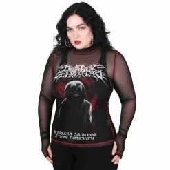 Killstar Langarm T-Shirt - Departed Mesh
