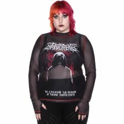 Killstar Langarm T-Shirt - Departed Mesh -Langarm Sales Store killstar langarm t shirt departed mesh3