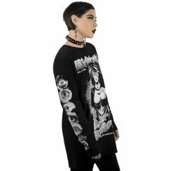 Killstar Langarm T-Shirt - Eye Contact 12 Killstar Langarm T-Shirt - Eye Contact -Langarm Sales Store killstar langarm t shirt eye contact5