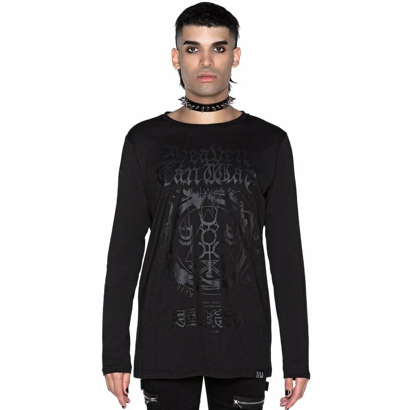 Killstar Langarm T-Shirt - Heaven Can Wait 3 Killstar Langarm T-Shirt - Heaven Can Wait