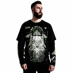 Killstar Langarm T-Shirt - Illuminated 2-Layer