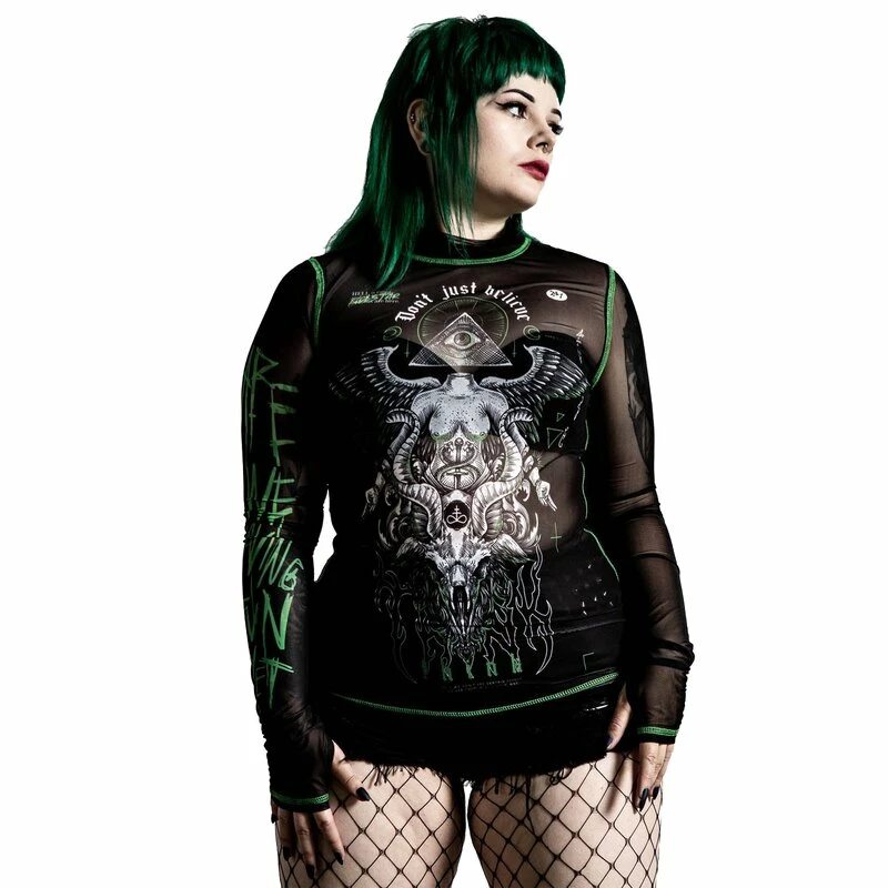 Killstar Langarm T-Shirt - Illuminated Mesh 3 Killstar Langarm T-Shirt - Illuminated Mesh