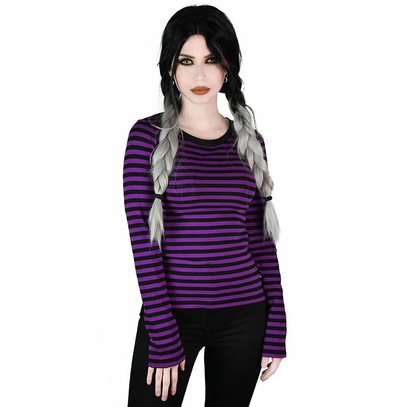 Killstar Langarm T-Shirt - Jett Plum 3 Killstar Langarm T-Shirt - Jett Plum