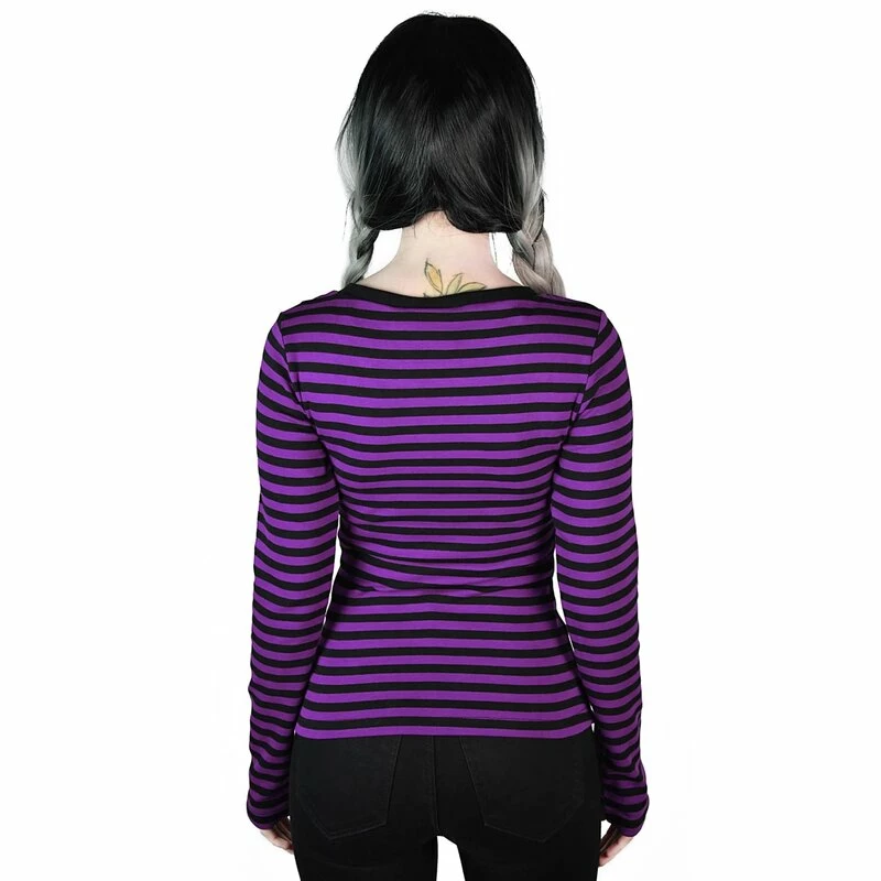 Killstar Langarm T-Shirt - Jett Plum 4 Killstar Langarm T-Shirt - Jett Plum – Bild 2