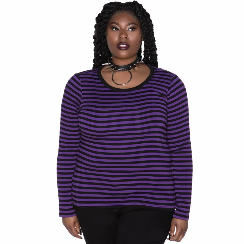 Killstar Langarm T-Shirt - Jett Plum 5 Killstar Langarm T-Shirt - Jett Plum – Bild 3