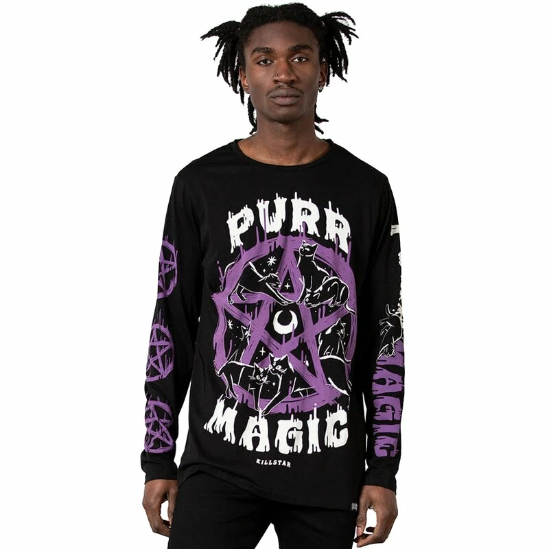 Killstar Langarm T-Shirt - Purr Magic 3 Killstar Langarm T-Shirt - Purr Magic