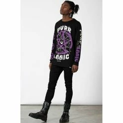 Killstar Langarm T-Shirt - Purr Magic 9 Killstar Langarm T-Shirt - Purr Magic -Langarm Sales Store killstar langarm t shirt purr magic2