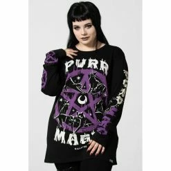 Killstar Langarm T-Shirt - Purr Magic 11 Killstar Langarm T-Shirt - Purr Magic -Langarm Sales Store killstar langarm t shirt purr magic4