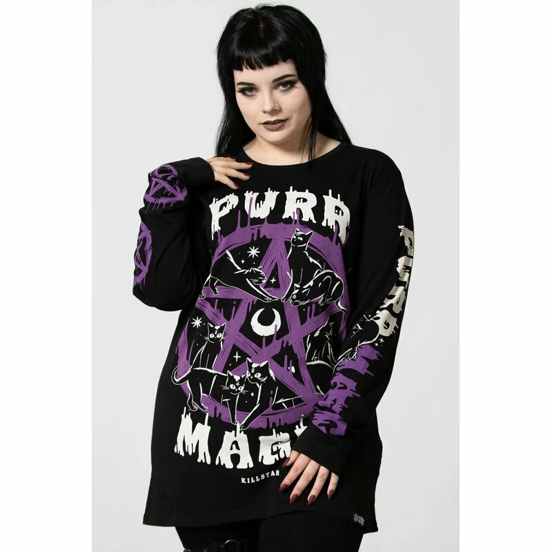 Killstar Langarm T-Shirt - Purr Magic 6 Killstar Langarm T-Shirt - Purr Magic – Bild 4