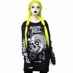 Killstar Langarm T-Shirt - Raise Hell 9 Killstar Langarm T-Shirt - Raise Hell -Langarm Sales Store killstar langarm t shirt raise hell3