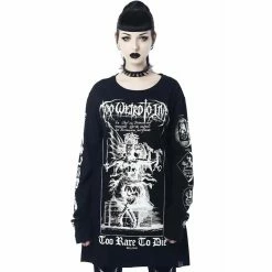 Killstar Langarm T-Shirt - Rare To Die