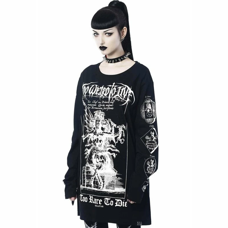 Killstar Langarm T-Shirt - Rare To Die 4 Killstar Langarm T-Shirt - Rare To Die – Bild 2