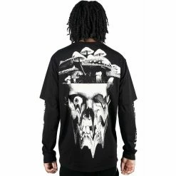 Killstar Langarm T-Shirt - Shrooms Double Sleeve -Langarm Sales Store killstar langarm t shirt shrooms double sleeve4
