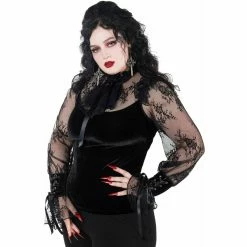 Killstar Langarm Top - Amber -Langarm Sales Store killstar langarm top amber2