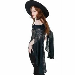 Killstar Langarm Top - Breathless Emerald -Langarm Sales Store killstar langarm top breathless emerald3