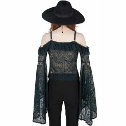 Killstar Langarm Top - Breathless Emerald -Langarm Sales Store killstar langarm top breathless emerald4