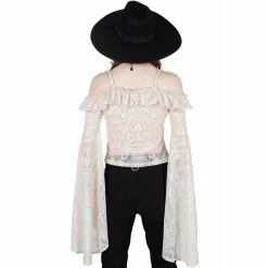 Killstar Langarm Top - Breathless Ivory -Langarm Sales Store killstar langarm top breathless ivory3