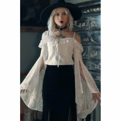 Killstar Langarm Top - Breathless Ivory -Langarm Sales Store killstar langarm top breathless ivory4