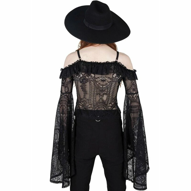 Killstar Langarm Top - Breathless Schwarz 5 Killstar Langarm Top - Breathless Schwarz – Bild 3