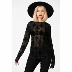 Killstar Langarm Top - Crossed 13 Killstar Langarm Top - Crossed -Langarm Sales Store killstar langarm top crossed6