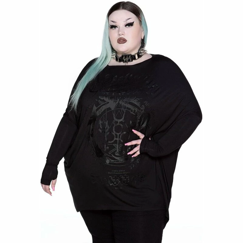 Killstar Langarm Tunika - Heaven Can Wait 7 Killstar Langarm Tunika - Heaven Can Wait – Bild 5