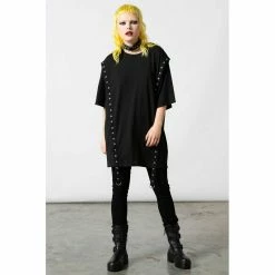 Killstar Oversized T-Shirt - Dark Void 12 Killstar Oversized T-Shirt - Dark Void -Langarm Sales Store killstar oversized t shirt dark void5