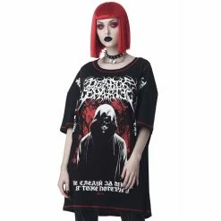 Killstar Oversized T-Shirt - Departed 10 Killstar Oversized T-Shirt - Departed -Langarm Sales Store killstar oversized t shirt departed4