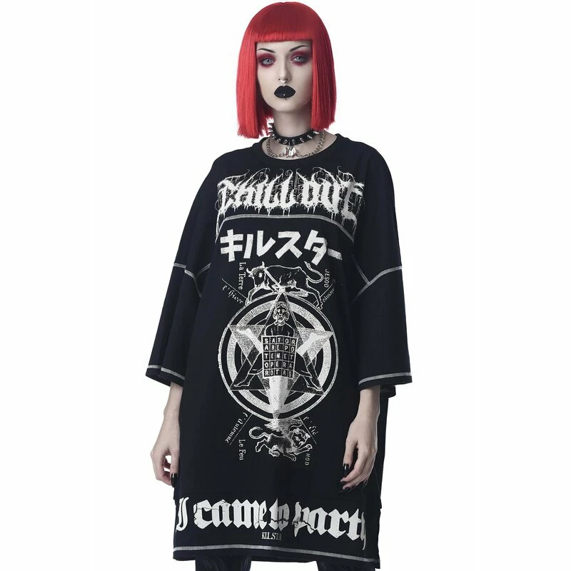 Killstar Oversized T-Shirt - Sator Square 3 Killstar Oversized T-Shirt - Sator Square