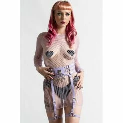 Killstar Strapsgürtel - Baby Hex Lilac