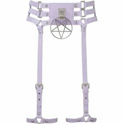 Killstar Strapsgürtel - Baby Hex Lilac 7 Killstar Strapsgürtel - Baby Hex Lilac -Langarm Sales Store killstar strapsguertel baby hex lilac3