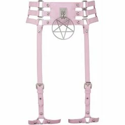 Killstar Strapsgürtel - Baby Hex Pastel Pink 7 Killstar Strapsgürtel - Baby Hex Pastel Pink -Langarm Sales Store killstar strapsguertel baby hex pastel pink3