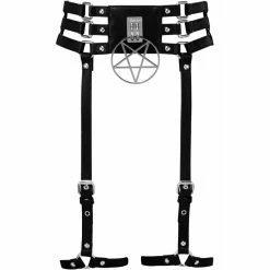 Killstar Strapsgürtel - Baby Hex Schwarz 7 Killstar Strapsgürtel - Baby Hex Schwarz -Langarm Sales Store killstar strapsguertel baby hex schwarz3