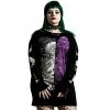 Killstar Unisex Longline T-Shirt - Cursed Split Top 1 Killstar Unisex Longline T-Shirt - Cursed Split Top -Langarm Sales Store killstar unisex longline t shirt cursed split top