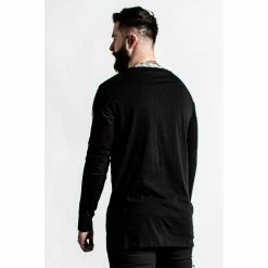 Killstar Unisex Longline T-Shirt - Cursed Split Top -Langarm Sales Store killstar unisex longline t shirt cursed split top6