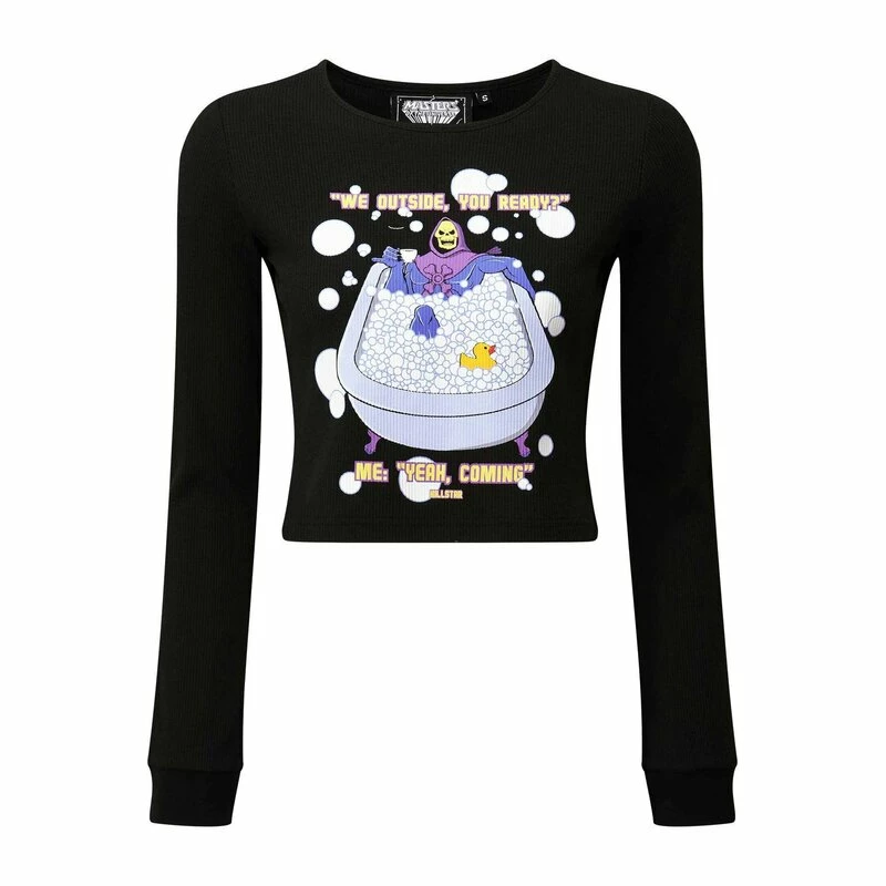 Killstar X Skeletor Crop Top - Chillax Thermal 7 Killstar X Skeletor Crop Top - Chillax Thermal – Bild 5