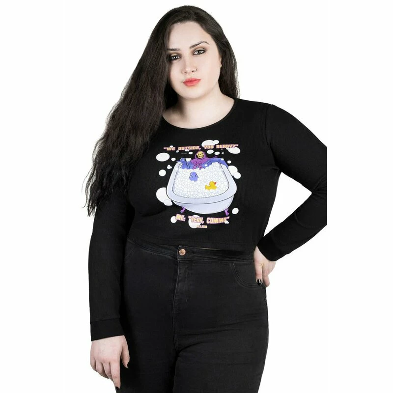 Killstar X Skeletor Crop Top - Chillax Thermal 8 Killstar X Skeletor Crop Top - Chillax Thermal – Bild 6