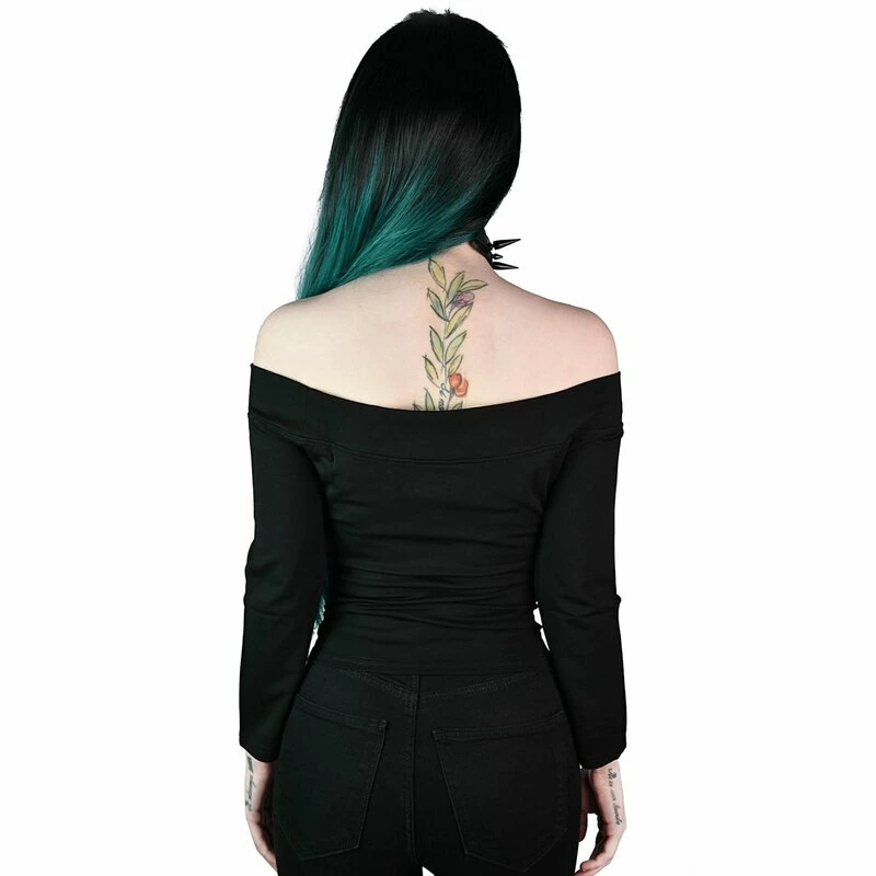 Killstar X Vince Ray Bardot Top - Witch Queen 4 Killstar X Vince Ray Bardot Top - Witch Queen – Bild 2