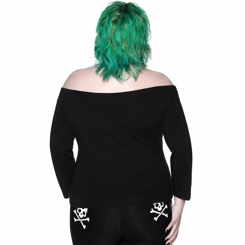 Killstar X Vince Ray Bardot Top - Witch Queen 6 Killstar X Vince Ray Bardot Top - Witch Queen – Bild 4