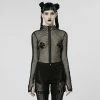Punk Rave Fishnet Top - Gauze 2 Punk Rave Fishnet Top - Gauze -Langarm Sales Store punk rave fishnet top gauze