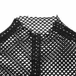 Punk Rave Fishnet Top - Gauze -Langarm Sales Store punk rave fishnet top gauze5