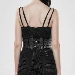 Punk Rave Korsettgürtel - Techno Geisha Schwarz 9 Punk Rave Korsettgürtel - Techno Geisha Schwarz -Langarm Sales Store punk rave korsettguertel techno geisha schwarz2