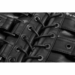 Punk Rave Korsettgürtel - Techno Geisha Schwarz 13 Punk Rave Korsettgürtel - Techno Geisha Schwarz -Langarm Sales Store punk rave korsettguertel techno geisha schwarz6