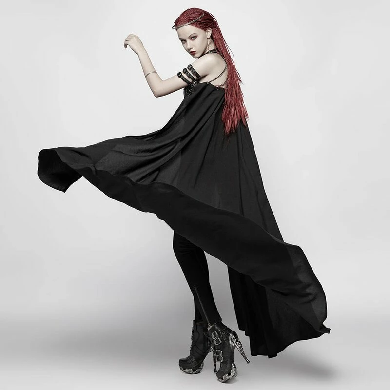 Punk Rave Kunstleder Geschirr Mit Umhang - Vesper Moth Harness 4 Punk Rave Kunstleder Geschirr Mit Umhang - Vesper Moth Harness – Bild 2